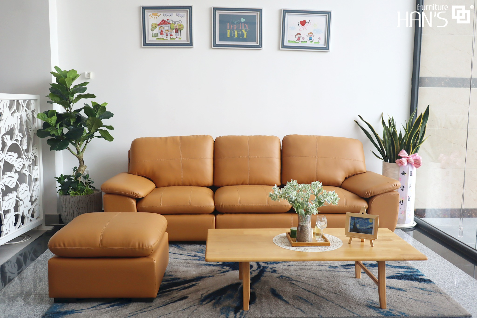 Sofa Hàn Quốc tone màu trầm ấm, tạo sức hút